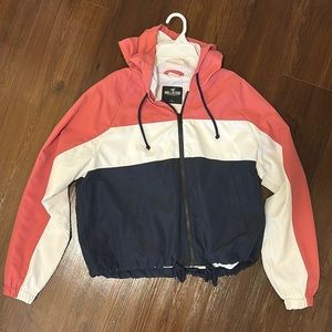 Hollister Windbreaker Zip up Size Large